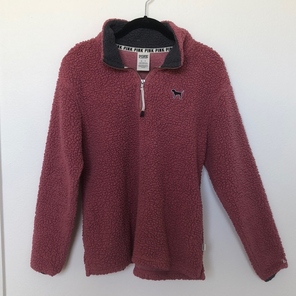 PINK Victoria’s Secret pink fuzzy jacket